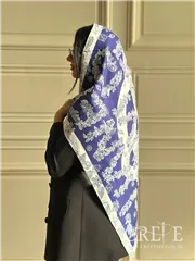 روسری طرح برگ قواره 90