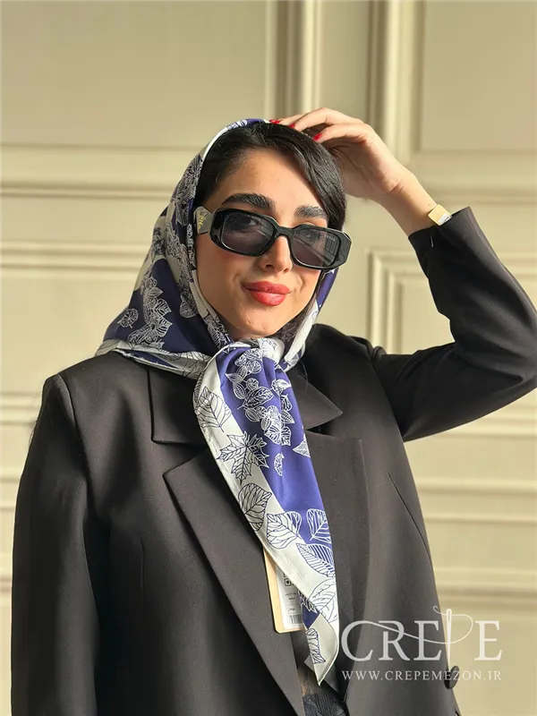 روسری طرح برگ قواره 90