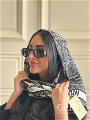 روسری طرح نقشه قواره 90