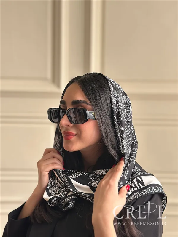 روسری طرح نقشه قواره 90
