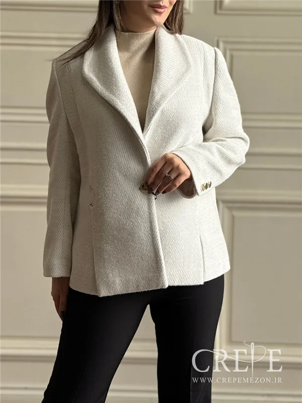 کت موهر یقه برگی یراق دار