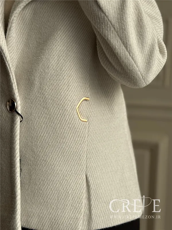 کت موهر یقه برگی یراق دار