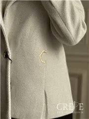 کت موهر یقه برگی یراق دار