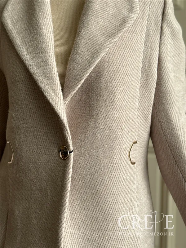 کت موهر یقه برگی یراق دار