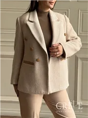 کت موهر شش دکمه یقه فیلتو