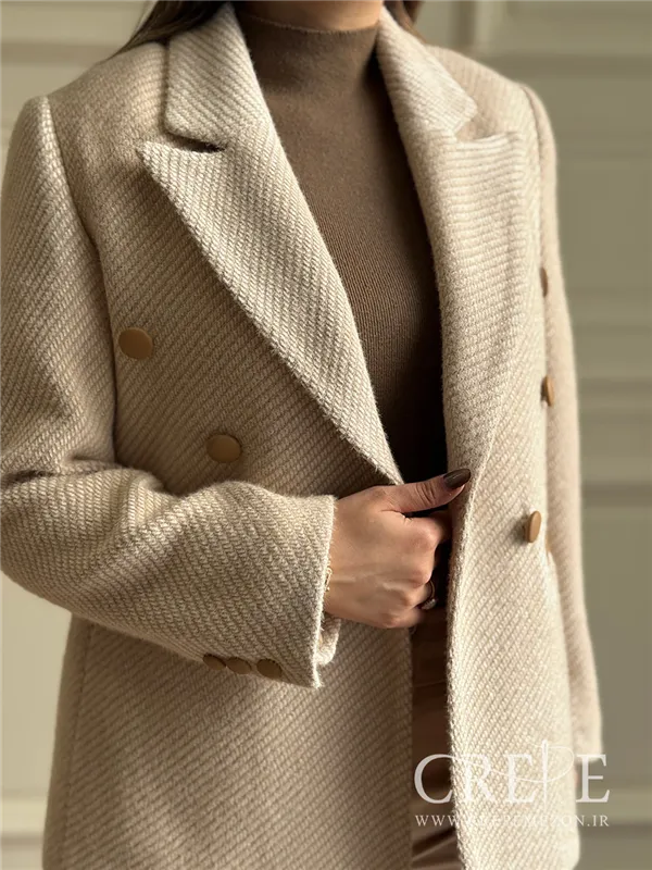 کت موهر 6 دکمه یقه فیلتو