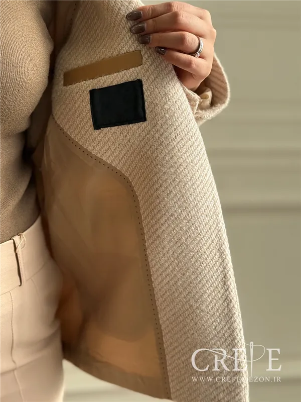 کت موهر 6 دکمه یقه فیلتو