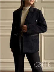 کت موهر 6 دکمه یقه فیلتو