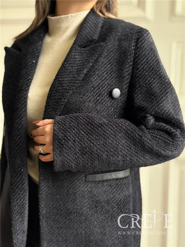 کت موهر 6 دکمه یقه فیلتو