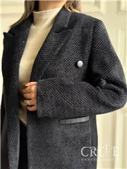 کت موهر 6 دکمه یقه فیلتو