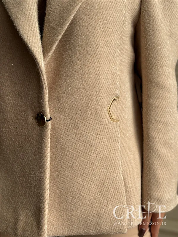 کت موهر یقه برگی یراق دار