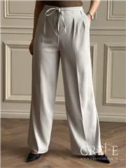 شلوار بگ جلو پیله کمردار قد 106