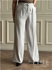 شلوار بگ جلو پیله کمردار قد 106