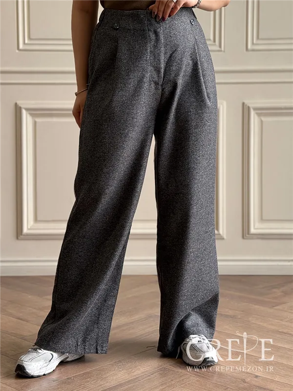 شلوار نیمبگ پشت کش پیله دار قد 107