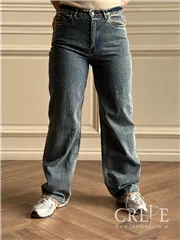 جین نیم بگ سایز بزرگ کمر کش قد 108