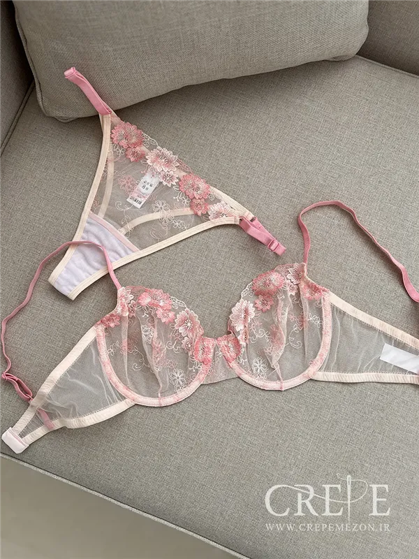 ست توری شکوفه صورتی(برتا)