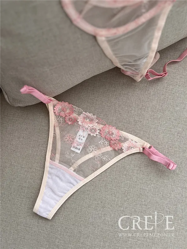 ست توری شکوفه صورتی(برتا)