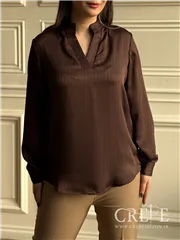 شومیز ساتن کوک قاپکدار