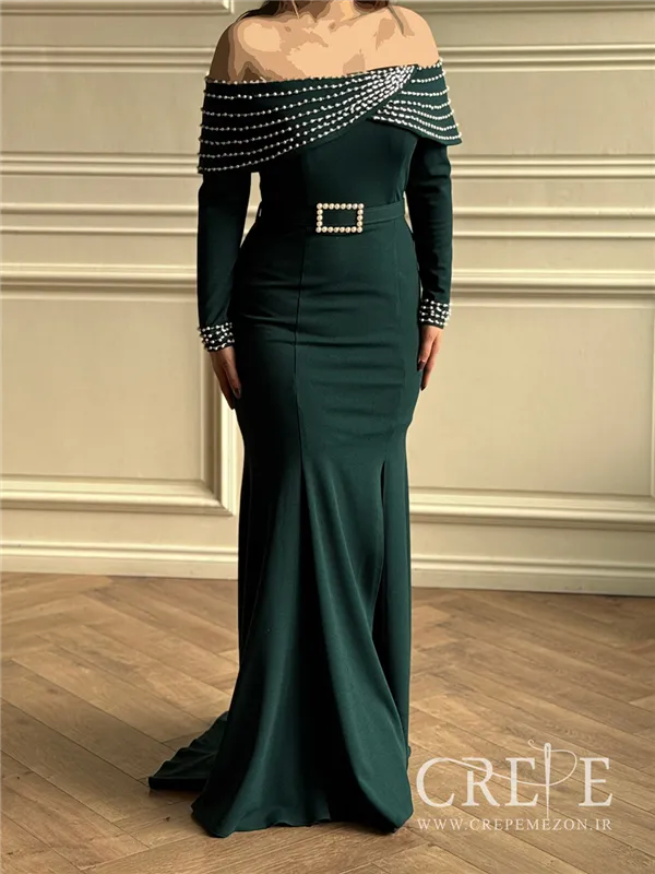 ماکسی والن دار مرواریدی