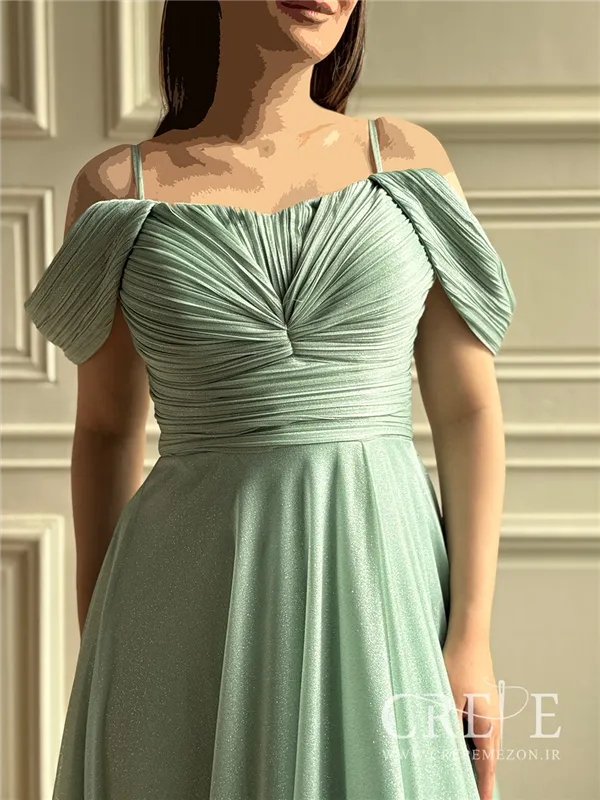 ماکسی بالاتنه پلیسه اکلیلی مرسانا