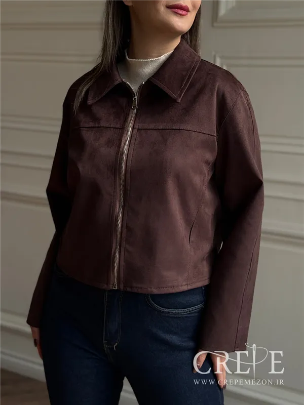کت کراپ جیر جلو زیپ