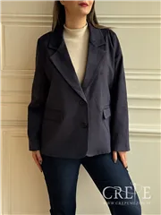 کت یقه انگلیسی جیر دو دکمه 