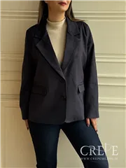 کت یقه انگلیسی جیر دو دکمه 