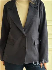 کت یقه انگلیسی جیر دو دکمه 