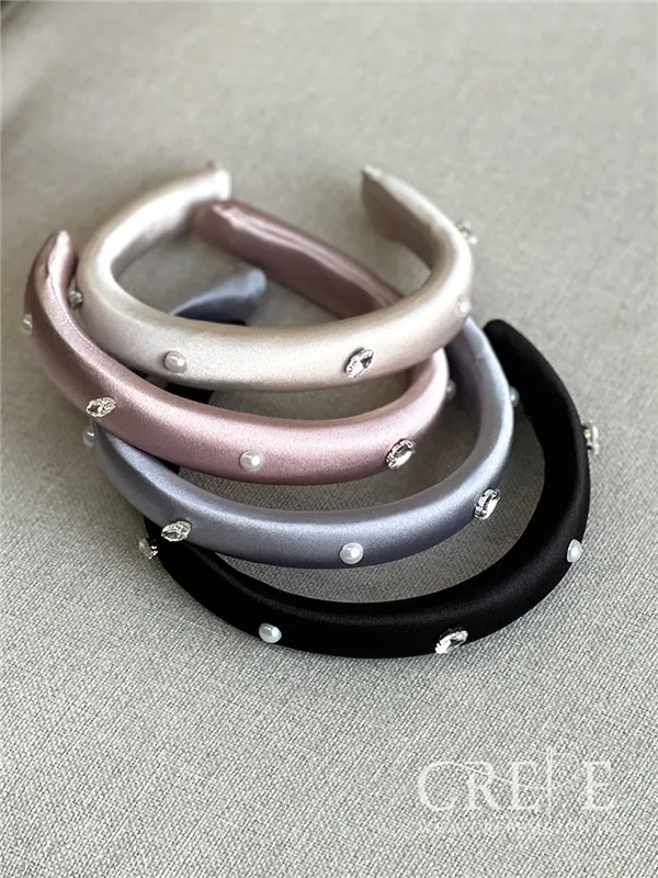 تل ساتن با نگین و مروارید