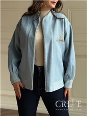 بامبر جین گلدوزی آهو