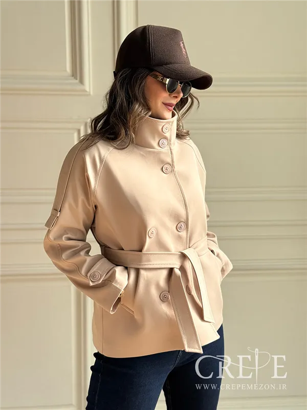 ترنچ کت یقه دار