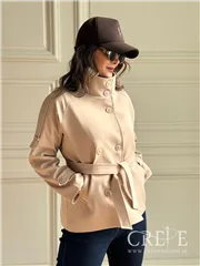 ترنچ کت یقه دار