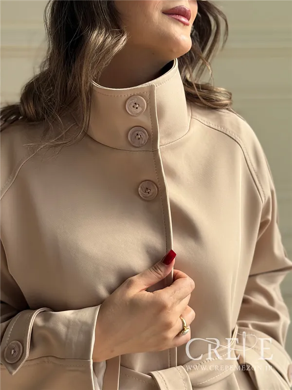 ترنچ کت یقه دار