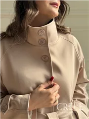 ترنچ کت یقه دار