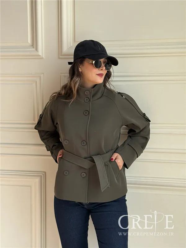 ترنچ کت یقه دار