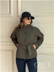 ترنچ کت یقه دار