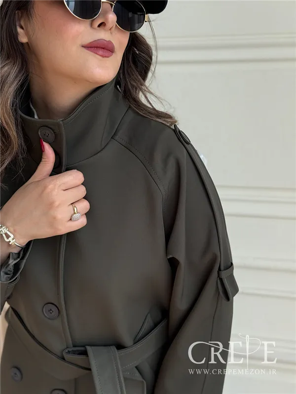 ترنچ کت یقه دار