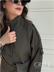 ترنچ کت یقه دار