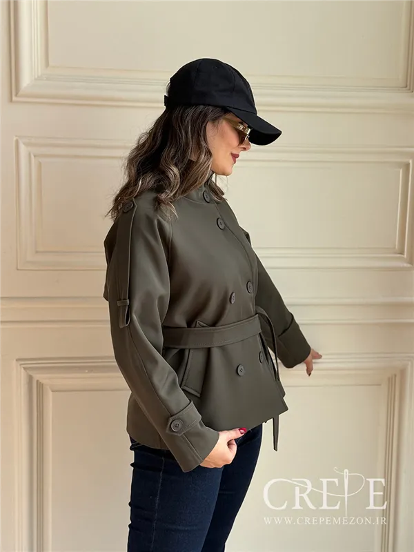 ترنچ کت یقه دار