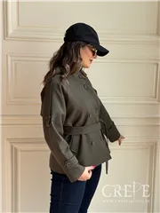 ترنچ کت یقه دار