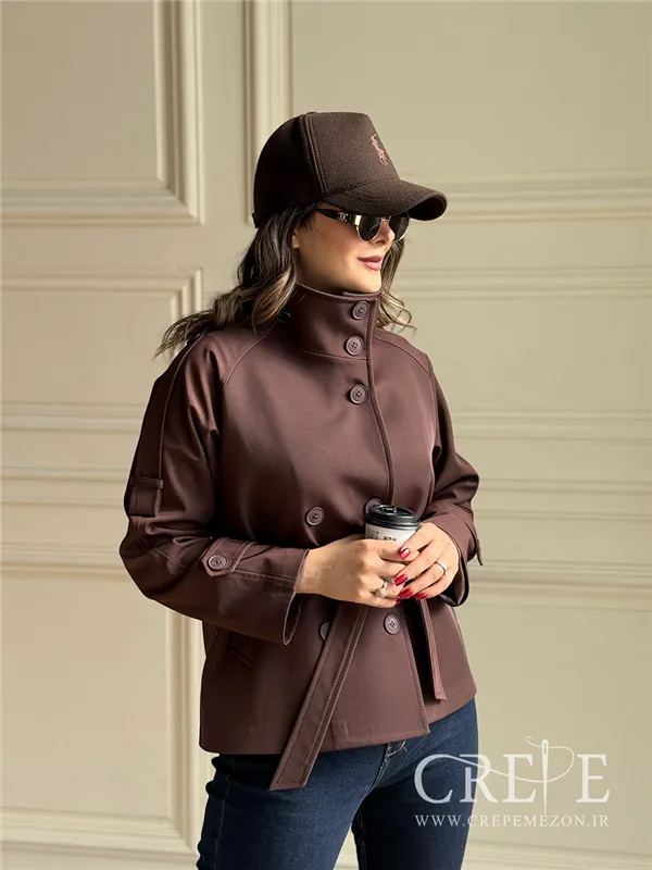 ترنچ کت یقه دار