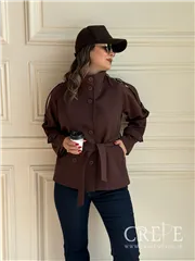 ترنچ کت یقه دار