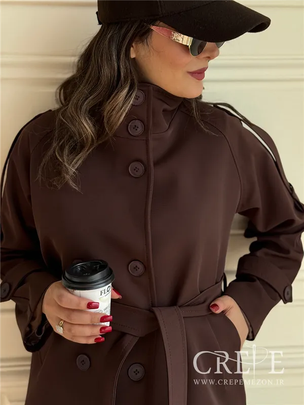 ترنچ کت یقه دار