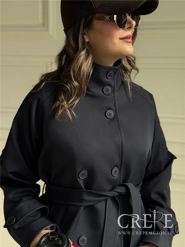 ترنچ کت یقه دار