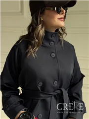 ترنچ کت یقه دار