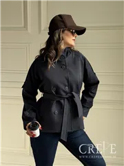 ترنچ کت یقه دار