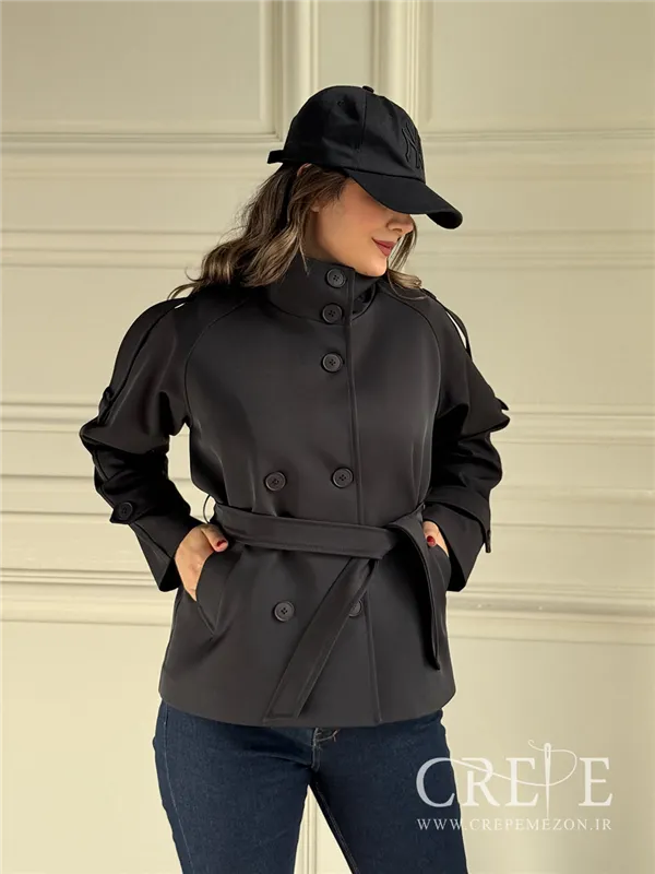 ترنچ کت یقه دار