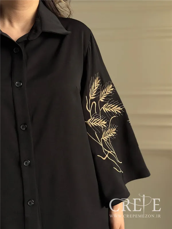 شومیز گلدوزی کرپ اندونزی