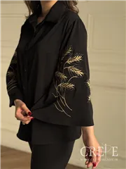 شومیز گلدوزی کرپ اندونزی