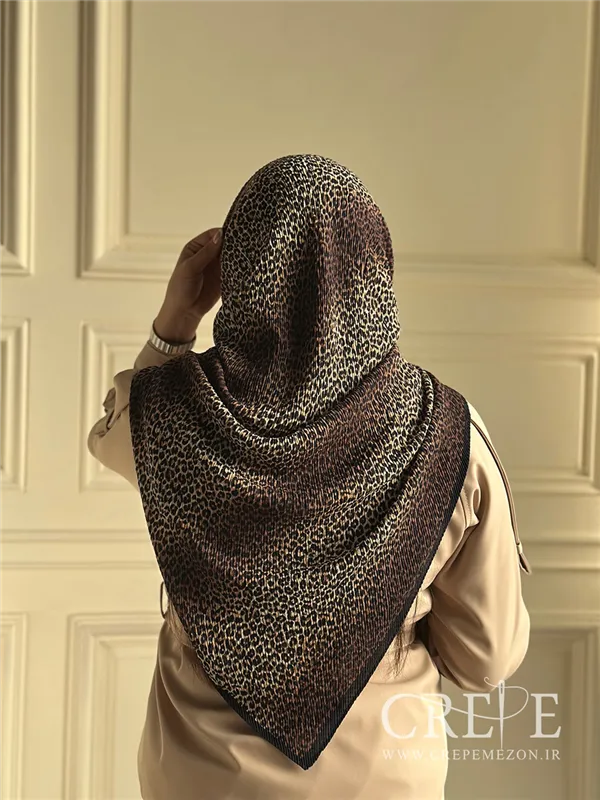 روسری پلنگی قواره 120